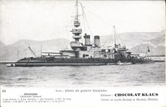 CPA Bateau Jemmapes Garde Cotes cuirasse