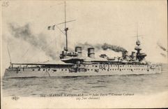 CPA Bateau Jules Ferry Croiseur Cuirasse