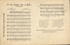 Postal si tu corazón está mi! Lucien Colonge Baudard Devaux