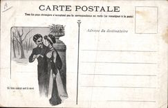 Postal si tu corazón está mi! Lucien Colonge Baudard Devaux