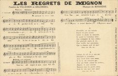 CPA Les regrets de Mignon Villemer Delormel Boissiere