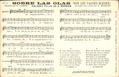 Postal Sobrio Cansados olas sobre las Olas Azul Lemon vapulearon a Goublier