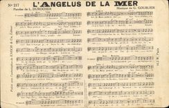 Postal el ángelus del mar Durocher Goublier