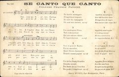 CPA Se Canto Que Canto Celebre chanson patoise