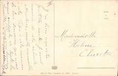 Vintage Postcard Imagination Illustrator A of Ducy Woman