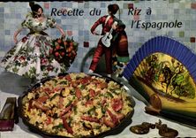 Postal Cocina Ingreso de arroz tiene la española