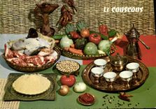 Modern Postcard Cooks the couscous