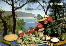 Modern Postcard Cooks soup in Pistou