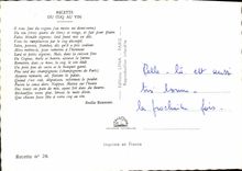 Postal cocina al pollo al vino