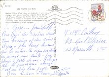 Postal Cocina Truchas al azul