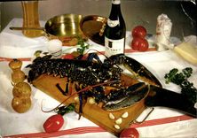 Modern Postcard Cuisine Lobster has the Armorican one