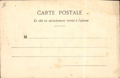 Vintage Postcard Imagination Woman the family Durand with the theater a sad passage