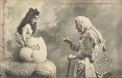 CPA Fantaisie Enfant Va petite