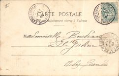 Vintage Postcard Fantaisie Woman It rains Bergere