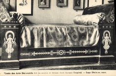 CPA Musee des Arts Decoratifs Lit en acajou Empire Decle