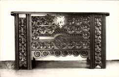 CPA Le musee basque le mobilier Devant du coffre 