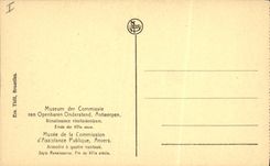 CPA Musee de la Commission d'Assistance publique Anvers Armoire a quatre vantaux