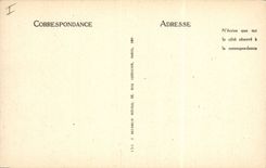 Postal Vagada de las Artes Decorativas Cama madera talla