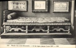 Postal Vagada de las Artes Decorativas Diván tiempo Luis XIV