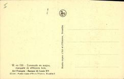 CPA Commode en acajou art Francais Bruxelles