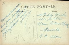 Postal Castillo de Malmaison la biblioteca Oficina y 1.o mueble de Napoleón