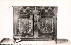 Postal él vagada vasco los muebles Arcón antiguo