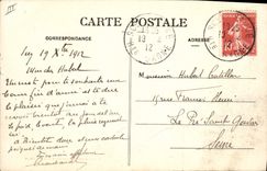 Vintage Postcard Rupt on the Saone the tomb of the count d' Orsay