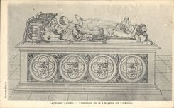 CPA Lapalisse Tombeau de la chapelle du chateau