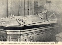 Vintage Postcard Dreux Vault Saint Louis Tomb of Madam the duchess of Aumale Lenoir