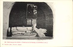 Vintage Postcard Environs of Saumur Tombeau of St Martin has Candes