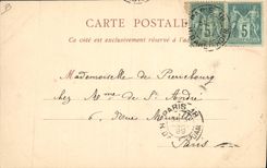 Vintage Postcard Funeral of President Félix Faure the hearse