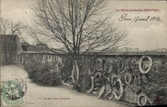 CPA Paris Pere Lachaise Le mur des federes