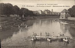 CPA Militaria Besancon Le Doubs a Canot Manoeuvres du Genie 