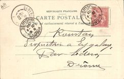 CPA Militaria Avignon Pont de bateaux sur le Rhone par le 7eme Genie