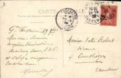 CPA Militaria Avignon Pont sur le Rhone par le 7eme Genie Avant la parade