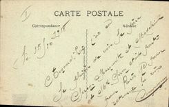 Postal Militaria Creil el gran puente metálico destruido por la Ingeniería Francesa tiene el enfoque de los Alemanes