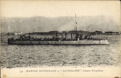 CPA Bateau Janissaire Contre Torpilleur