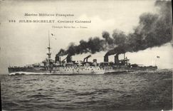 CPA Bateau Jules Michelet Croiseur Cuirasse