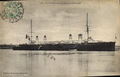 Vintage Postcard Boat the cruiser Jurien corsair of the Gravel pit