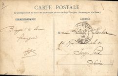 Postal Barco el crucero corsario Jurien de la Cantera de grava