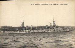CPA Bateau Le cuirasse Jules Ferry