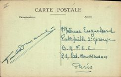 Vintage Postcard Bateau armours It Jules Ferry