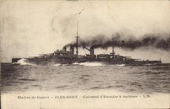 CPA Bateau Jean Bart Cuirasse d'escadre a turbines