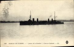 CPA Bateau Jurien de la Graviere Croiseur Cuirasse