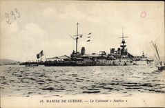 CPA Bateau Le cuirasse Justice