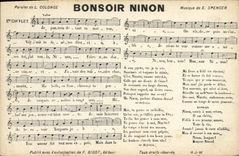 Postal buenas noches Ninon Spencer Colonge