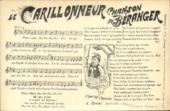 Postal el Campanero Canción de Beranger