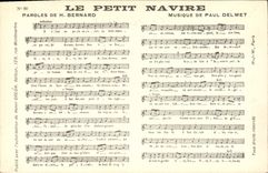 CPA Le petit navire Bernard Paul Delmet