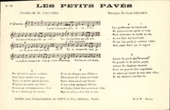 Postal el pequeños pavimentada Vaucaire Paul Delmet