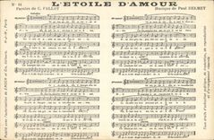CPA L'etoile d'mour Fallot Paul Delmet